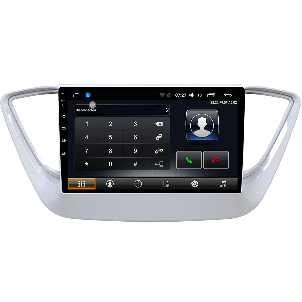 Sale Android 7.1 Car DVD Player 2G/32G For Hyundai Verna 2017 Solaris 2016-2017 GPS Navigation System With Bluetooth/Dual-zone Navi 3