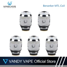 5 шт./10 шт. Vandyvape Berserker MTL катушка 1.5ohm 1.8ohm замена головки совместимый для Vandy Vape Berserker комплект MTL