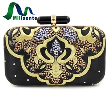 Milisente Kupplung 2017 Neue Frauen Kupplungen Abendtasche Stickerei Perlen Taschen Hochzeit Geldbörse Designer-handtaschen