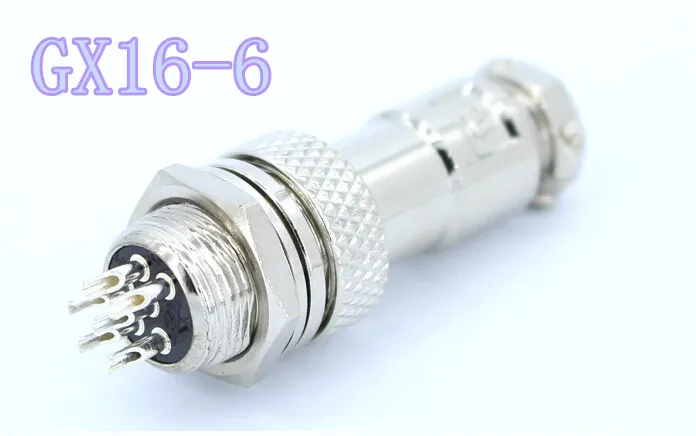 1 комплект GX16 6 Pin мужской и женский Диаметр 16 мм провод Панель разъем L74 круговой