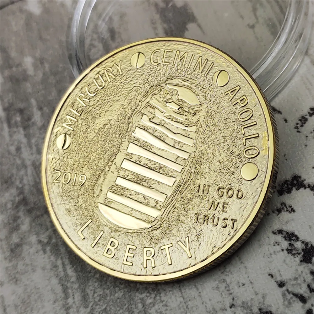 

US Apollo to the Moon 50th Anniversary Coins 2019 Spaceflight Collectibles