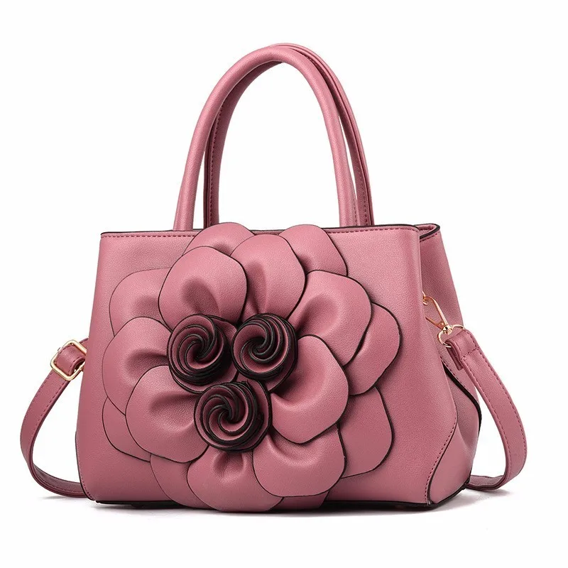 

Luxury Handbags Women Bag Flower Embossed Designer Bag PU Leather Shoulder Bag Vintage Floral Tote Bags Bolsa Sac A Main