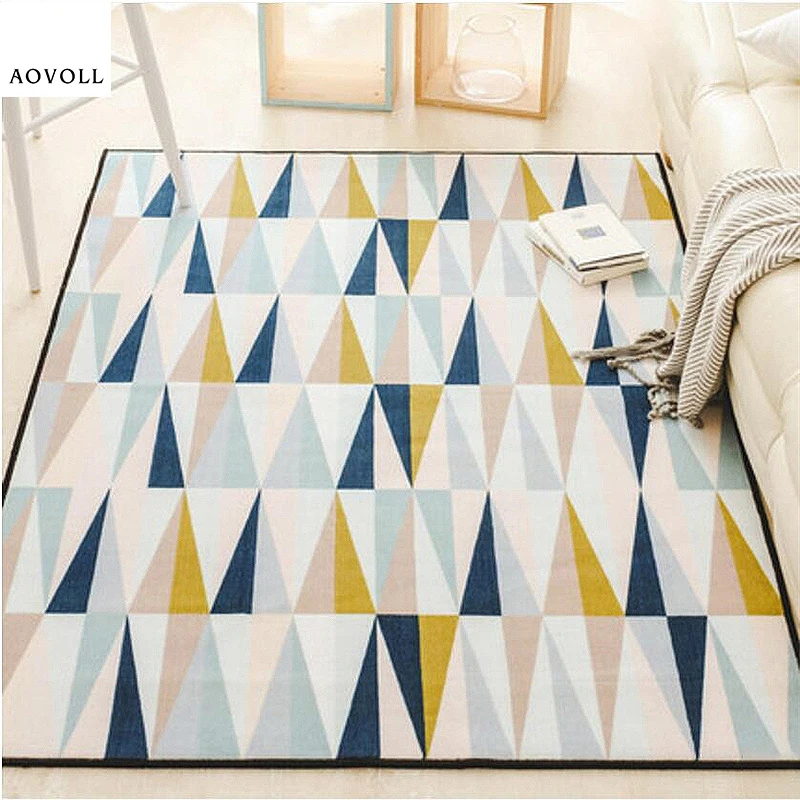 Коврик AOVOLL для гостиной, Рождественский ковер, нейлоновый, простой, скандинавский стиль, домашний ковер, коврик для гостиной, аксессуары для стола