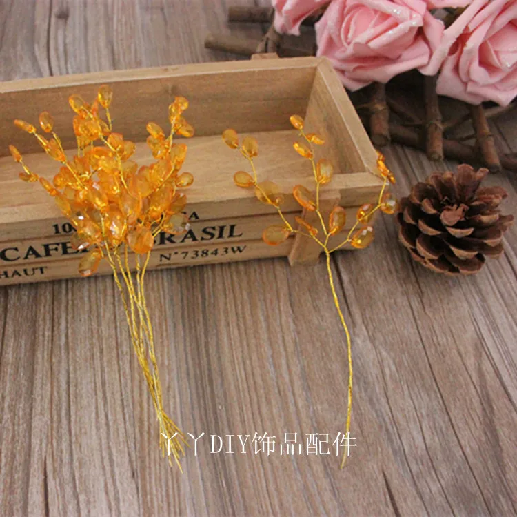 Multicolor Acrylic Drop Wire Branches 2pcs/lot Decoration Ronce Flower For DIy Accessories | Дом и сад