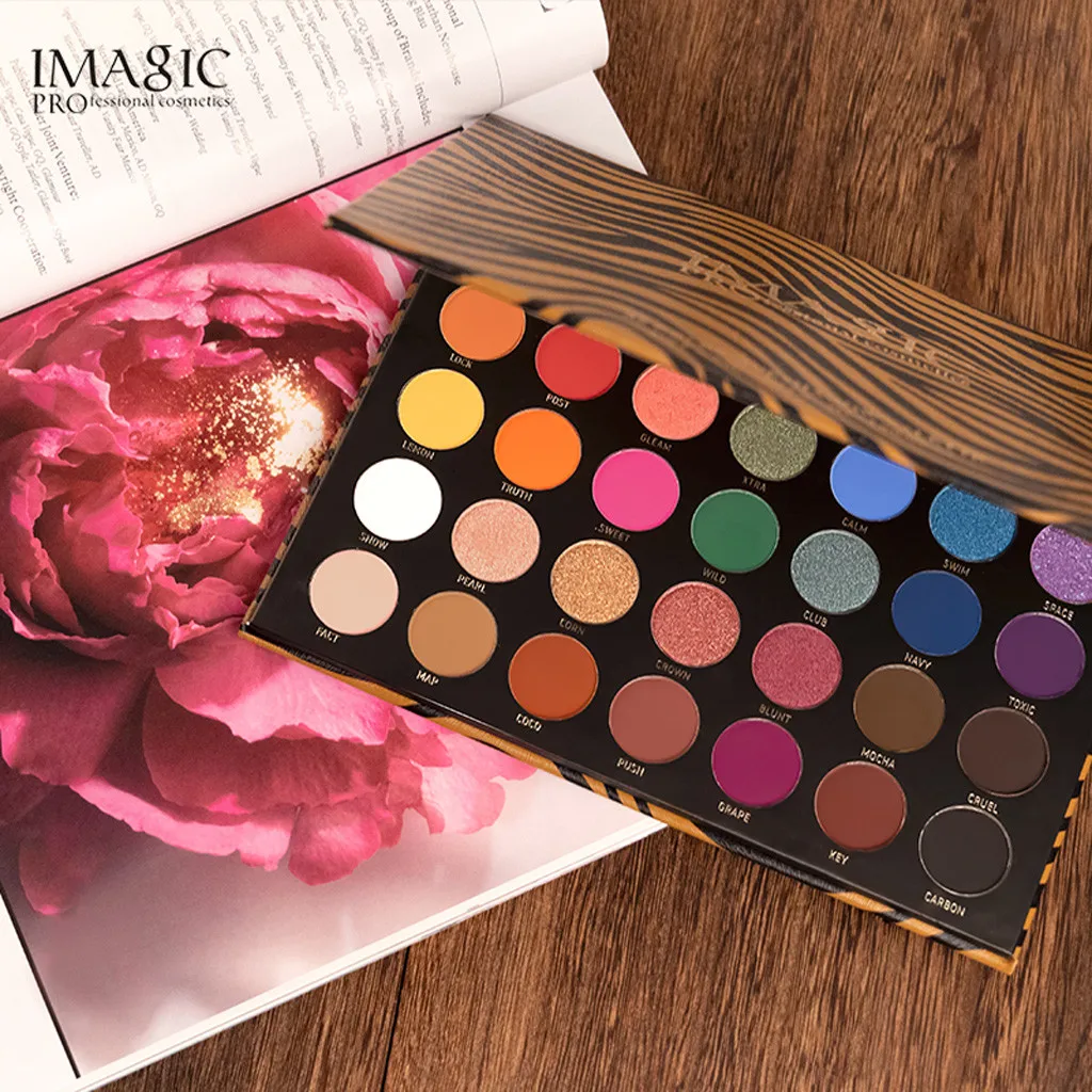 IMAGIC Eye Shadow Powder 35 Color Waterproof Plate Powder Matt Eyeshadow Cosmetic Makeup Tools Convenient Women July1