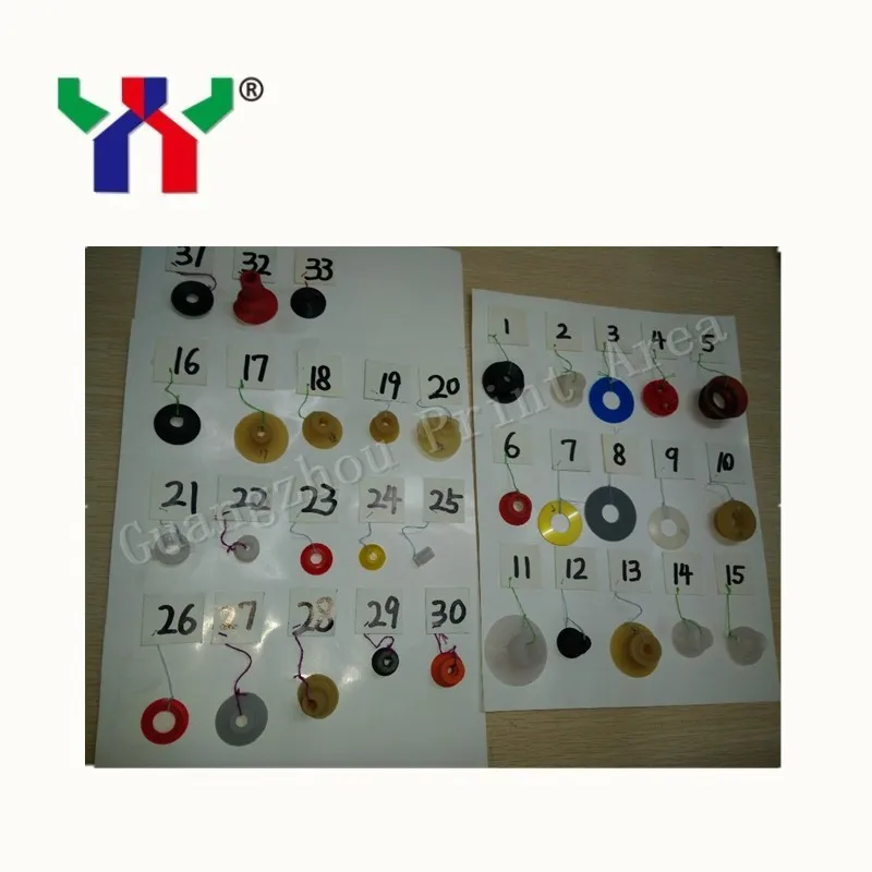 

spare parts rubber sucker for printing machine,every size can be customized