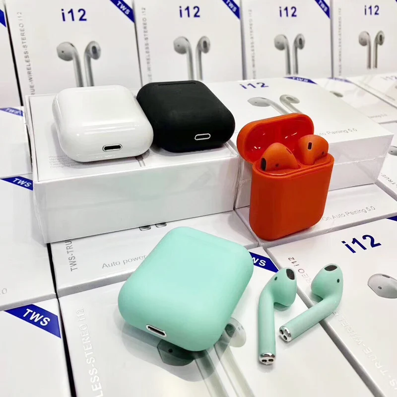 

i12 tws Wireless Touch Phone Bluetooth Headset Mini Stereo In-ear Sports Bluetooth Headset Automatically Connect Mobile Phone
