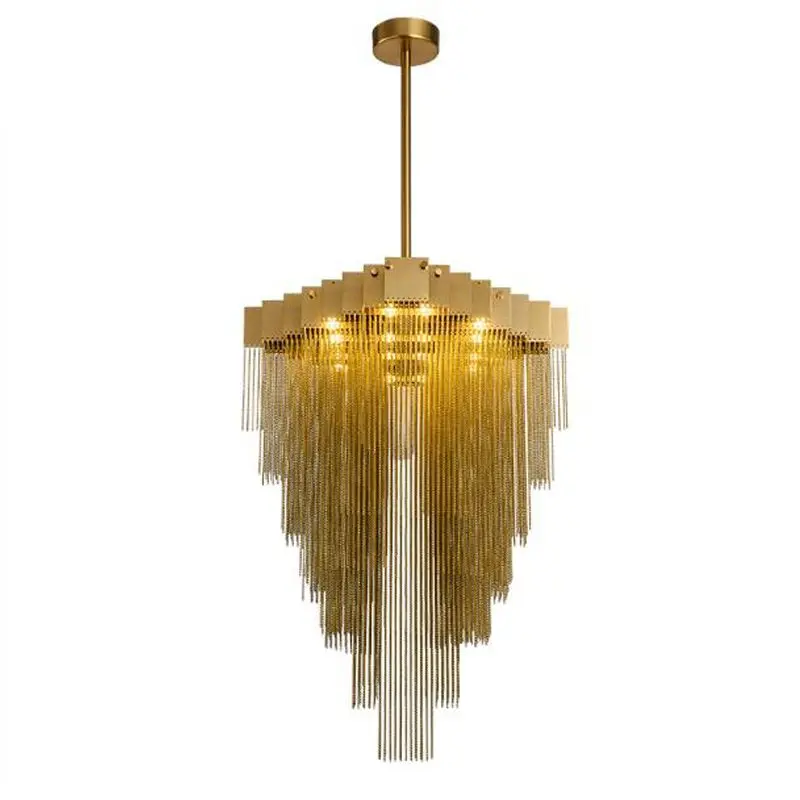 Chandelier Drop Modern Chain Ceiling Lighting Pendants Lights High