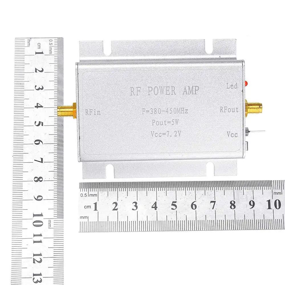 LEORY 433 МГц РЧ усилитель мощности 433 МГц 5 Вт 7,2 в для 380-450 МГц беспроводной пульт дистанционного управления контрольные передатчики цепи