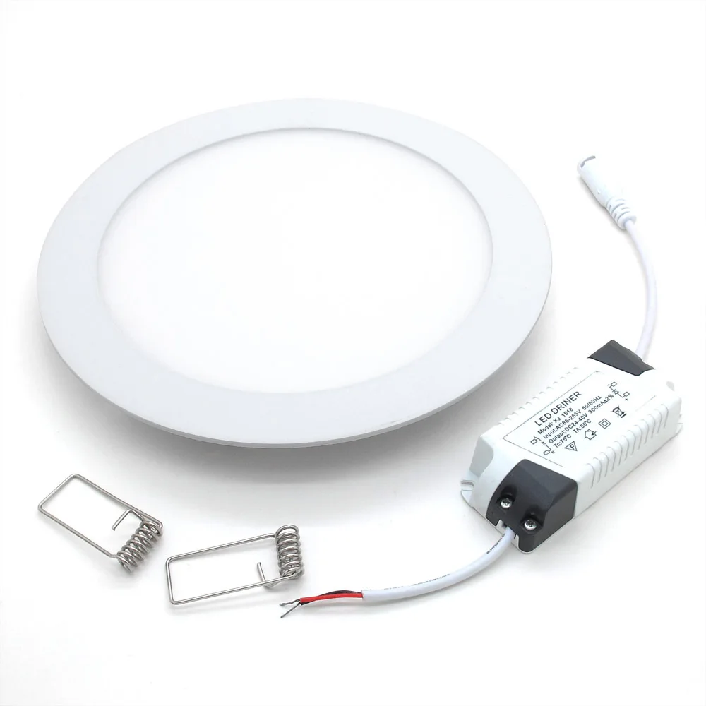 

65 Pcs 9W round dimmable LED downlight emergency LED panel / painel light lamp for bedroom luminaire