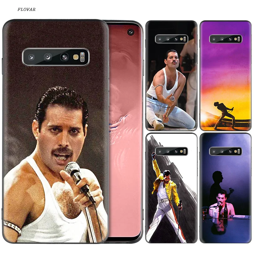 

Queen Freddie Mercury Black Silicone Case For Samsung Galaxy A6 A8 J4 J6 Plus A7 A9 J8 2018 Note 9 8 Mobile Phone Bag Cover