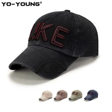 Yo-Young Повседневная простая унисекс шапка-бейсболка с надписью как вышивка Snapback бейсболка s хлопок Лето Осень шляпы регулируемые
