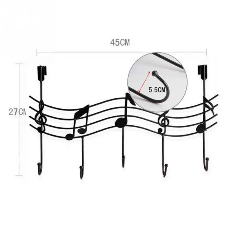 steel hook Music Wall Hook Door Hanger Kitchen Storage Hook Shelf Bathroom Organizer Bags Clothessteel hook 029