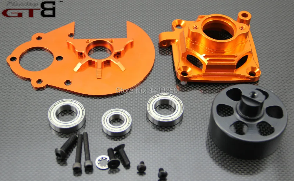 Clutch bell/carrier and Gear plate set fOR 1/5 HPI BAJA RV KM 5B 5T 5SC