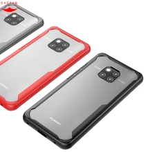 

For Huawei Mate 20 Pro Case Silicone+Transparent PC Armor Protective Back cover Cases for Huawei Mate 20Pro Phone shell