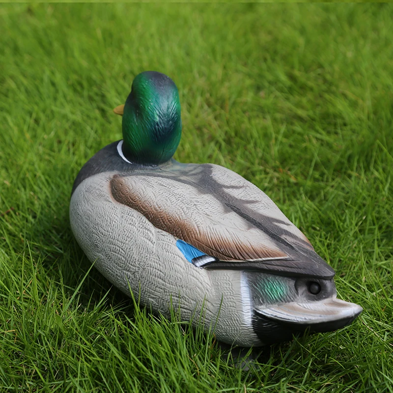 Floating Plastic Mallard Duck Decoy Texas Style Deadly Fishing Decoy Drake Lifelike Realistic Decoration Miniatures