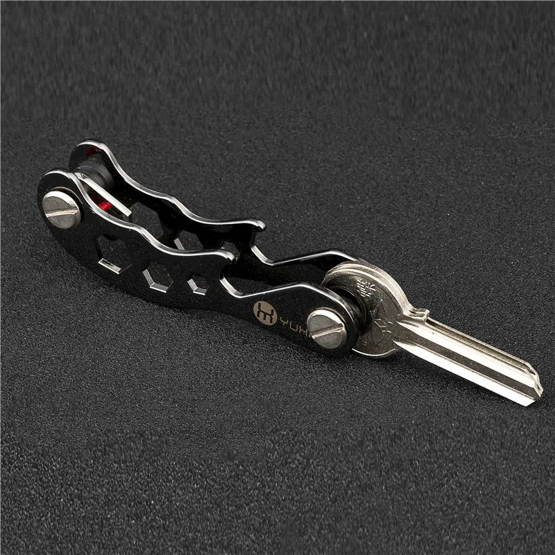 BYCOBECY Алюминиевый металлический EDC ключница для ключей Мужская ключница умная ключница дизайн ключи Органайзер брелок открывалка для бутылок