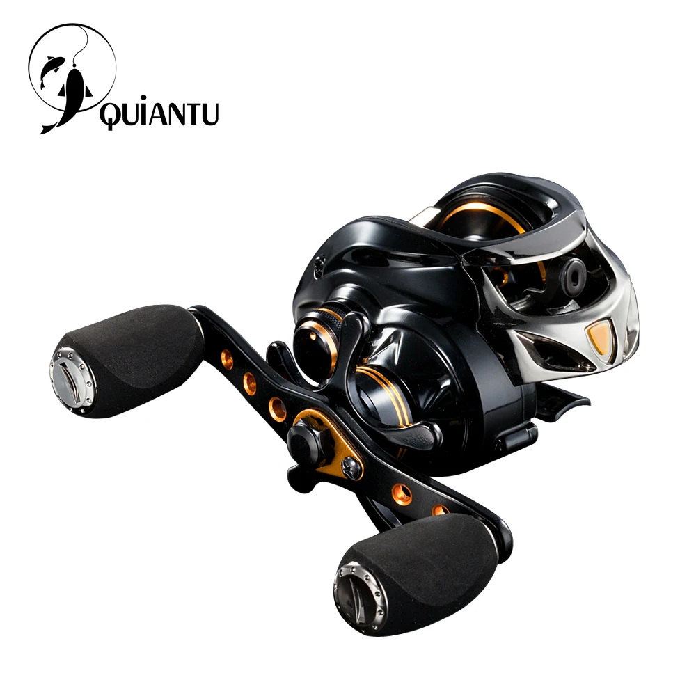 

QUIANTU Fishing Reel Right or Left Baitcasting Reel 18BB 6.3:1 Spinning Fishing Reel Magnet and Spinning Top Dual Brake Pesca