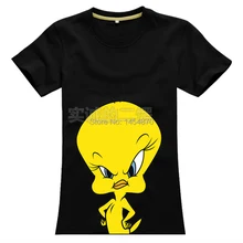 Милая Looney TunesAngry Tweety брендовая мужская рубашка 3D высокого качества Горячие товары Фитнес хлопок желтый