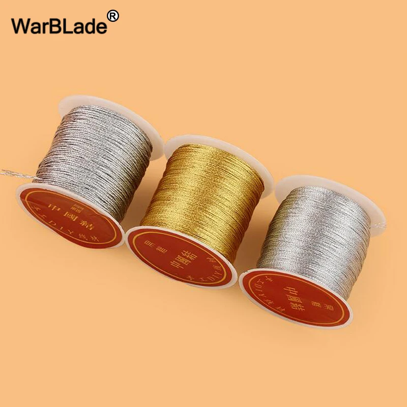 0,2/0,4/0,6/0,8/1 мм Красочные цвет серебристый, золотой шнур нейлоновый шнур китайский узел веревочная нить из бисера, сделай сам, ювелирное изделие, браслет с кисточкой для изготовления