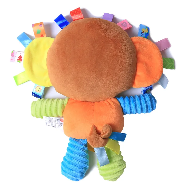 Детская милая мягкая плюшевая игрушка-погремушка в виде животного для детей, подарок для раннего развития, Подушка для сна, игрушки, колокольчики