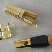 Усовершенствованная позолоченная металлическая кларнет BB Лигатура мундштука и крышка#12