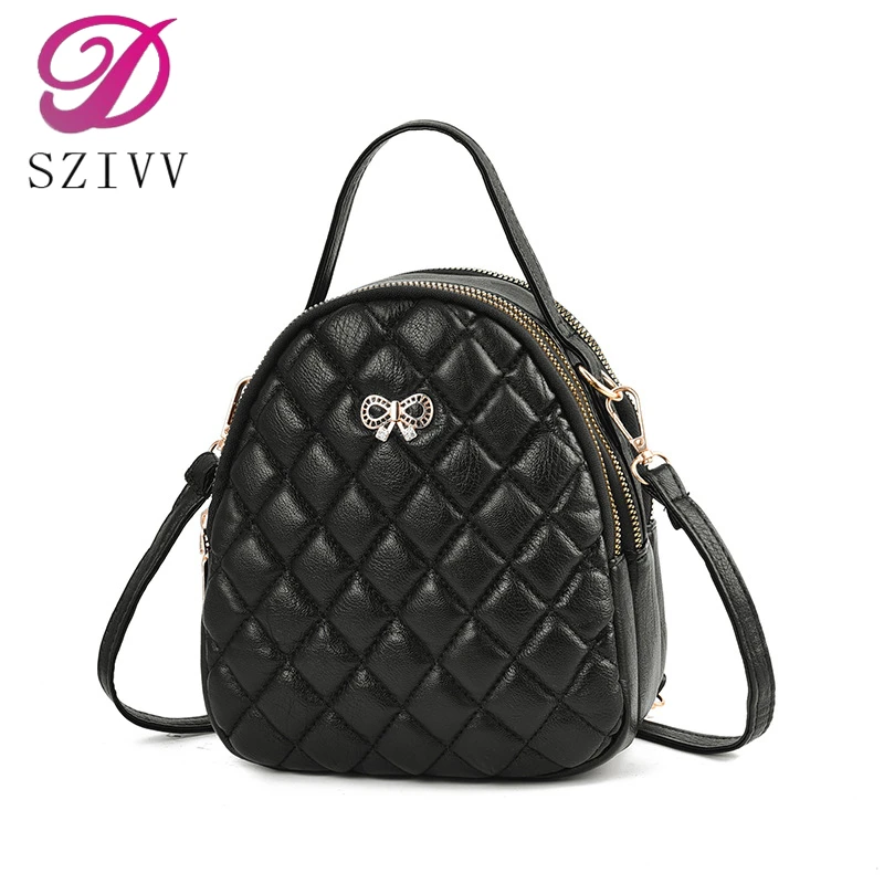 

Female bag 2019 new personality multi-function shoulder small backpack wild shoulder bag shoulder-slung three-use female bag