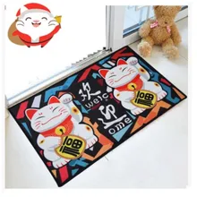 Добро пожаловать дома ковры S с изображением из мультфильма Lucky Cat животных печати напольные коврики Нескользящие ванная комната ковры коврики для туалета ковры коврик для ванной