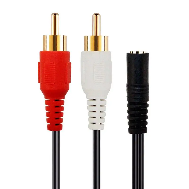 2 RCA Штекерный разъем 3 5 мм Aux стерео аудио кабель|Кабели HDMI| |