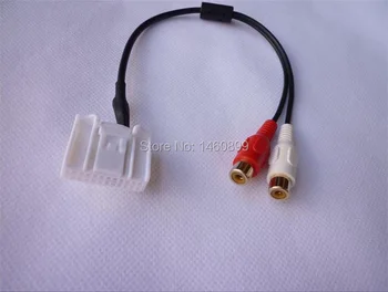 

6CD AUX 2RCA audio input cable 24PIN for Subaru Outback