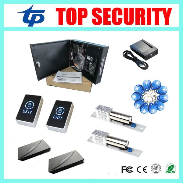 Two doors access control board TCP/IP smart card proximity card 125KHZ RFID EM card door access control with weigand card reader