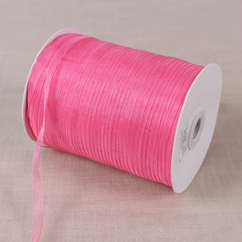 (10 yards/lot) 1/4''(6mm) organza ribbons wholesale gift wedding