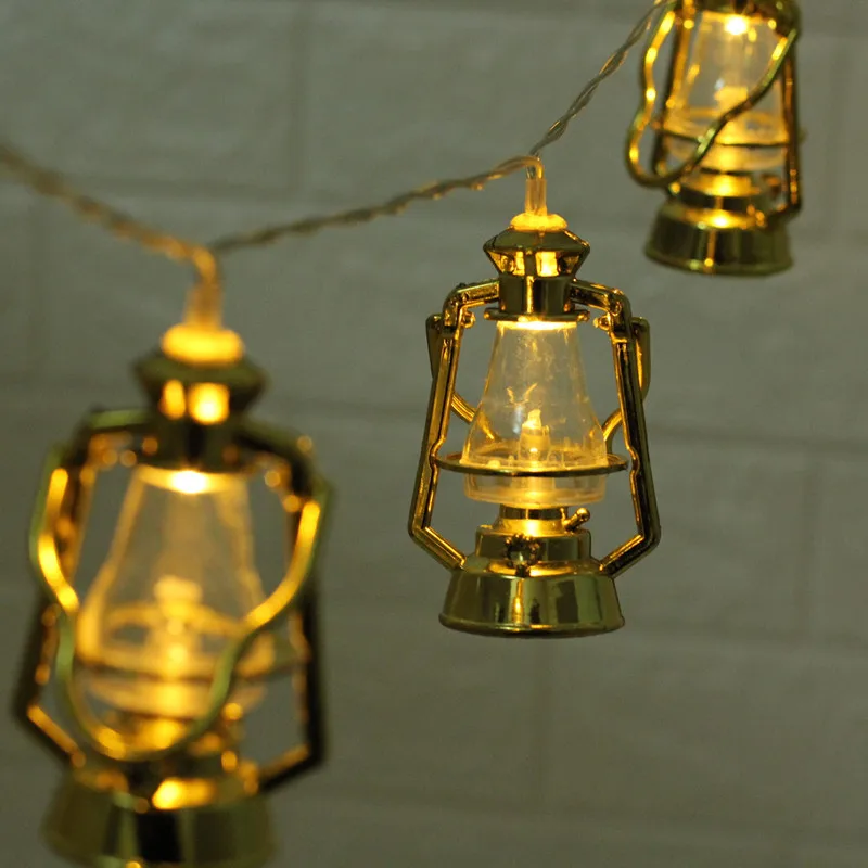 

20 Led Fairy Muslim Ramadan Lantern Battery Operated String Lights 3m LED Decoration For Christmas Garland lustre Wedding