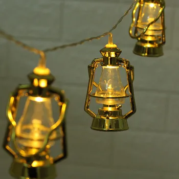 

20 Led Fairy Muslim Ramadan Lantern Battery Operated String Lights 3m LED Decoration For Christmas Garland lustre Wedding