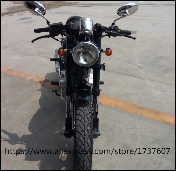 Goedkoop 1 paar GN koffie Motorfiets Achteruitkijkspiegels elektrische Motorfiets stuurpen spiegel Vintage motorfiets Zijspiegels 10mm schroef draad