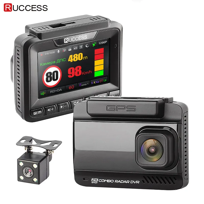 Ruccess Car DVRS 3 in 1 Radar Detector Dual Lens Full Hd 1080P Car DVR 1296P Car Camera GPS Video Recorder Anti Radar Dash cam цена Ruccess Car DVRS 3 in 1 Radar Detector Dual Lens Full Hd 1080P Car DVR 1296P Car Camera GPS Video Recorder Anti Radar Dash cam цены онлайн