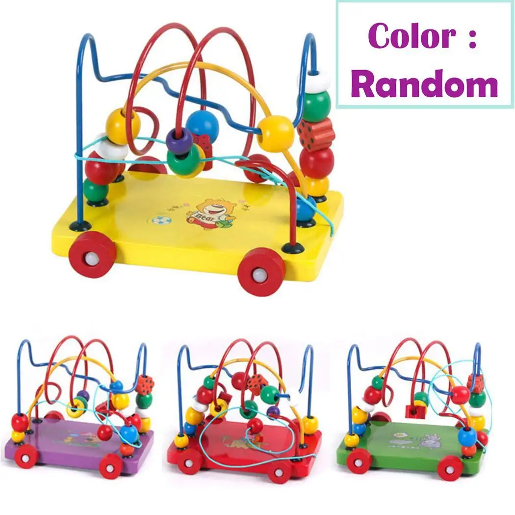 

New Kids Children Addition and Subtraction Operations Cartoon Trailer Bead Beads Toys Above 6 Months