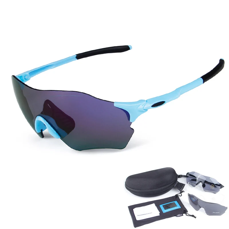 ACEXPNM UV400 поляризованные велосипедные очки, велосипедные солнцезащитные очки, велосипедные очки, мужские спортивные велосипедные очки, 3 линзы - Цвет: C4