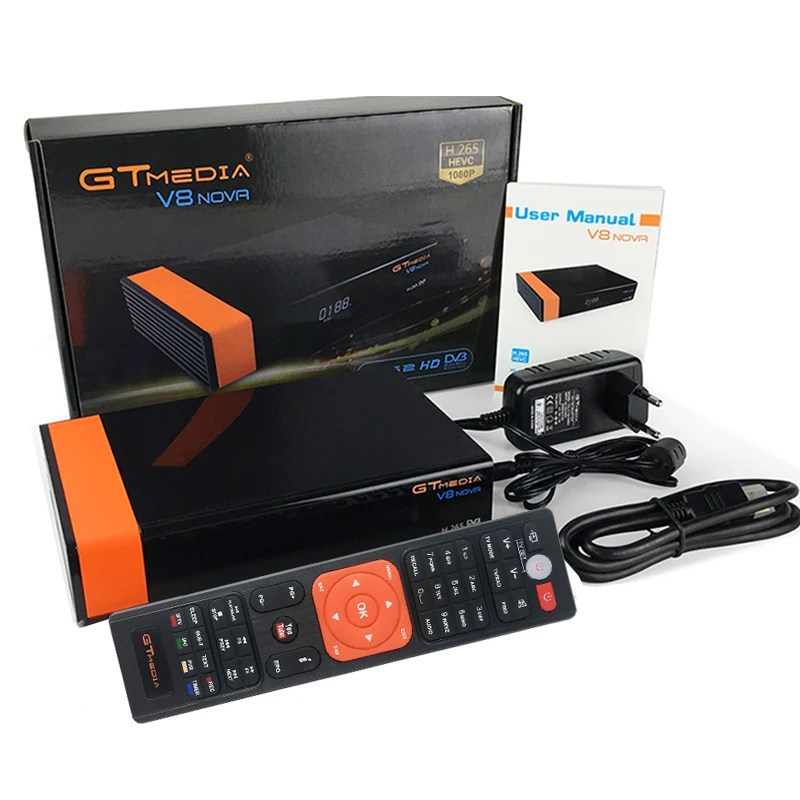 GTmedia V8 Nova DVB-S2 HD спутниковый ресивер Поддержка H.265 декодер с выходами Newcamd мощность vu biss Встроенный Wi-Fi set top TV Box