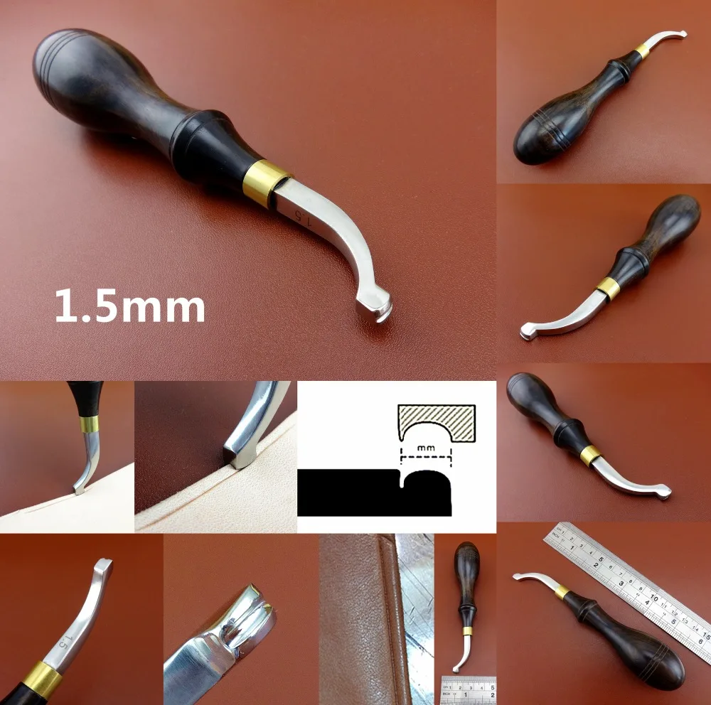 6kinds Leather Craft Shallow Round Edge Creaser Press Line Alcohol Lamp Tool NEW