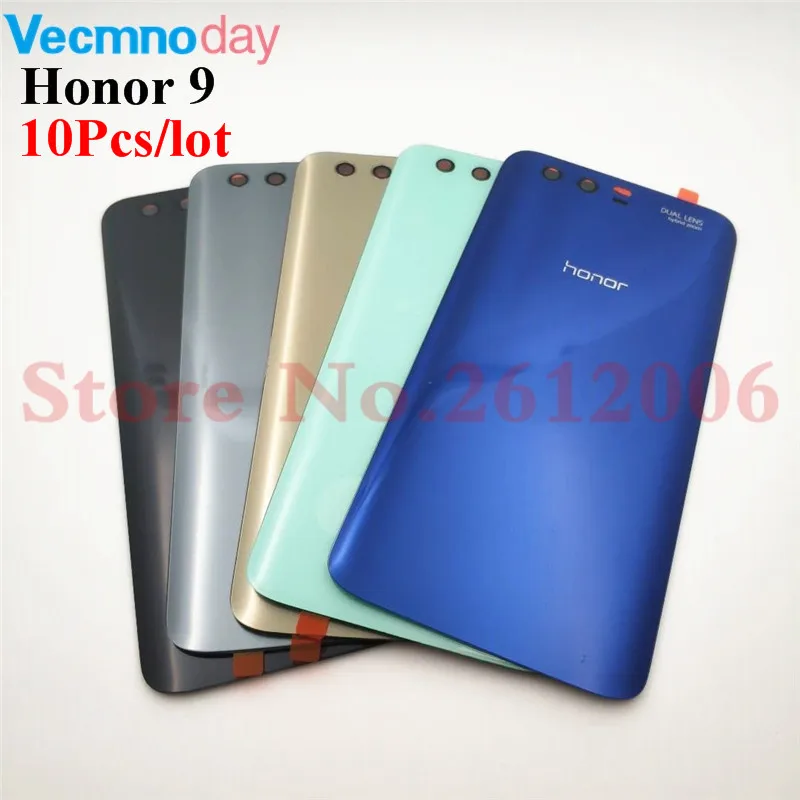 10 шт. для Huawei Honor 9 чехол для батареи защитное стекло задняя крышка батареи Замена Honor9 аксессуары для телефона