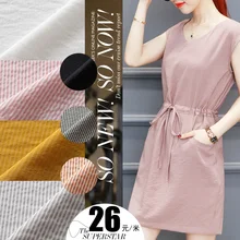 Летние женские брюки-кюлоты; детское платье; рубашка; ткань в тонкую полоску; одежда на заказ; окрашенная пряжа; полосатая ткань; распродажа