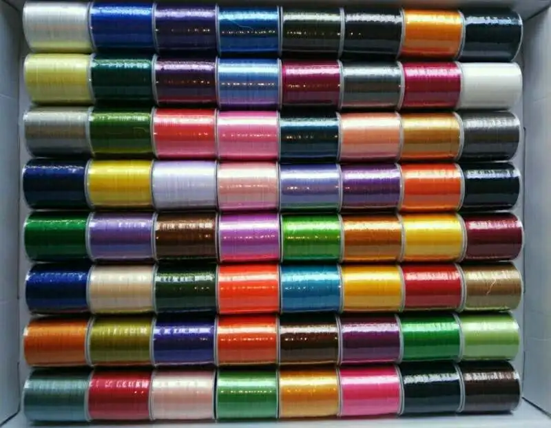 KingClouds Высокое качество 46 Brother цвета нить для машинной вышивки+ 1000 м/мини-Королевская катушка нить для вышивки