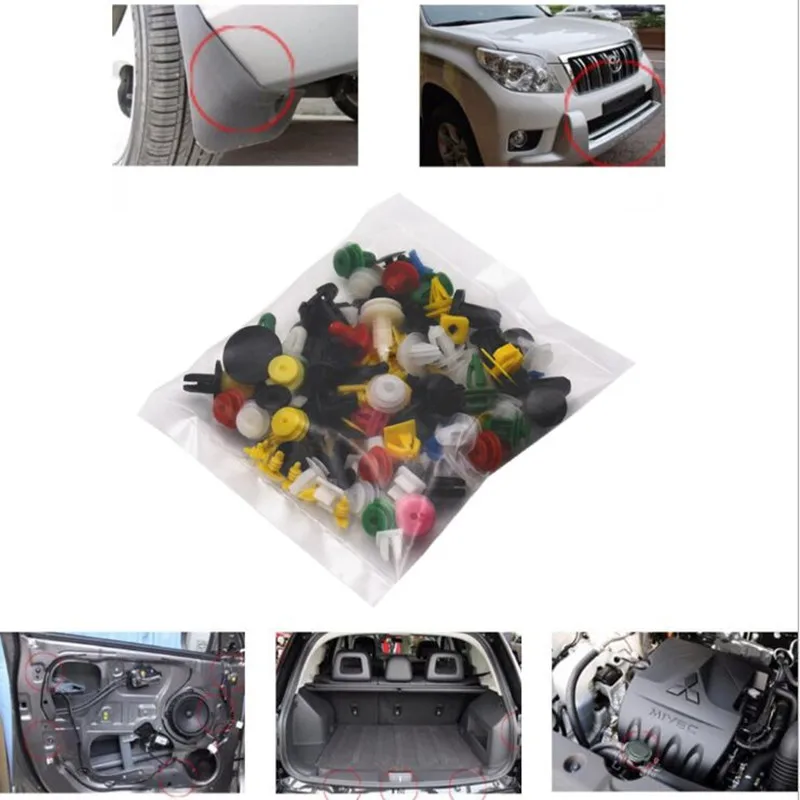 100 шт Универсальный разный авто крепеж для Ford focus MK2 MK3 MK4 Kuga Fiesta Mondeo Ecosport Chevrolet Cruze