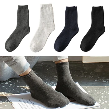 

Fashion Casual Men Socks High Quality Cotton Socks Winter Warm Men Socks Male Thickning Business Socks