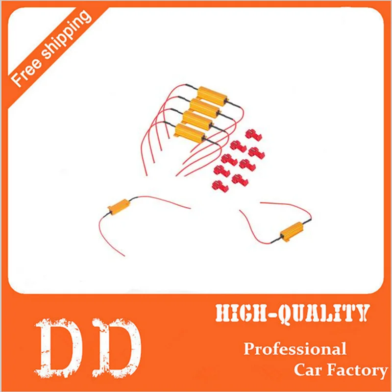 

Hot 50W 6Ohm Car LED DRL Fog Turn Singal Load Resistor for Fix LED Bulb Fast Hyper Flash Turn Signal Hot Selling