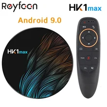 Смарт Android 9,0 ТВ-бокс 4 Гб ОЗУ 64 Гб HK1 MAX Rockchip RK3328 USB3.0 1080 P H.265 4 K 60fps двойной Wifi Google Голосовое управление HK1MAX