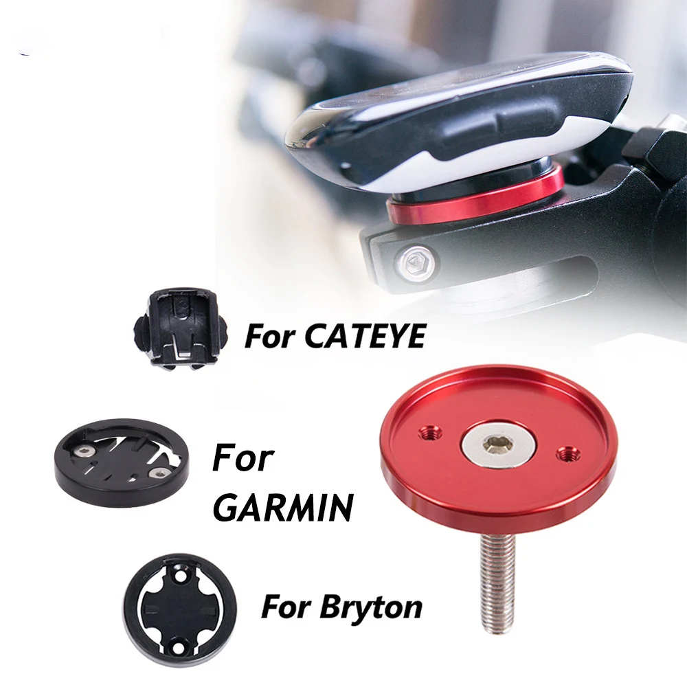 

Aluminum Alloy Bicycle Stem Cap Bike Computer Mount for Garmin Cateye Bryton etc