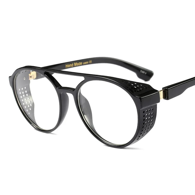 Pop Age новые модные классические паровые панк Солнцезащитные очки фирменные очки для вождения мужские ретро круглые солнцезащитные очки Oculos de sol очки 400UV - Цвет линз: C6