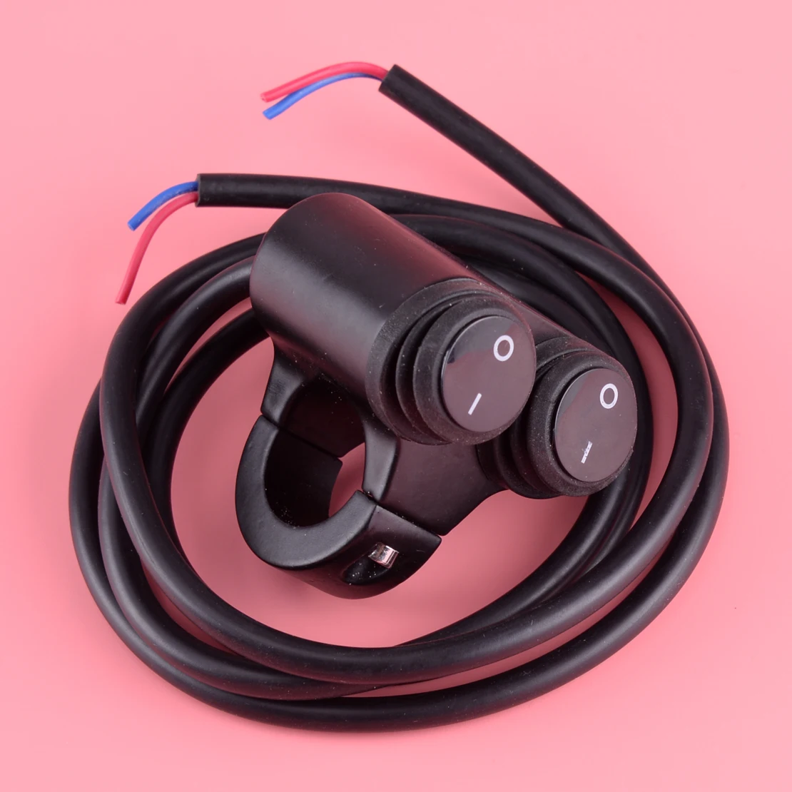 

CITALL High Quality 12V ATV Motorcycle 22mm 7/8'' Handlebar Dual Headlight Spot Light Rocker On Off Controller Switch Waterproof